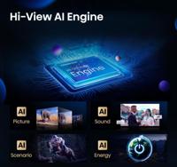 Hisense 75U7Q TV 75 inch, 4K mini led ULED, Smart TV, Hi-View AI Engine, 144 Hz Game Mode Pro, FreeSync Premium, ingebouwde subwoofer, Dolby Vision IQ Atmos, Airplay, spraakherkenning [2025] - thumbnail
