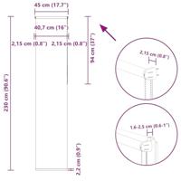 Rolgordijn verduisterend 45x230cm stofbreedte 40,7 cm polyester - thumbnail