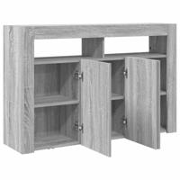 Dressoir Grijs sonoma 116 x 30 x 75 cm Bewerkt hout - thumbnail