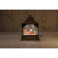 Lantaarn Kerstman In Glitter Water Led Warm Wit 22X8X29Cm 3Xaa En Dc Aansluiting Anna's Collection - Annas collection - thumbnail