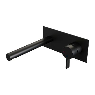 Inbouw Wastafelmengkraan Brauer Black Edition Coldstart Rechte Uitloop Halfronde Hendel Rechts Mat Zwart Met Afdekplaat Inbouw Wastafelmengkraan Brauer Black Edition Coldstart Rechte Uitloop Halfronde Hendel Rechts Mat Zwart Met Afdekplaat