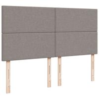 Boxspring met matras stof taupe 180x200 cm - thumbnail