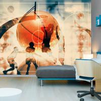 Fotobehang - Liefde voor basketbal, premium print vliesbehang - thumbnail