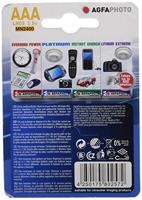 AgfaPhoto Power LR03 AAA batterij (potlood) Alkaline 1.5 V 4 stuk(s) - thumbnail