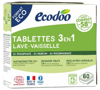Vaatwas tabletten 3-in-1 geconcentreerd XL bio 60 Stuks - thumbnail