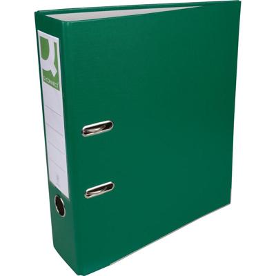 Q-CONNECT ordner, voor ft A4, uit PP en papier, met beschermrand, rug van 8 cm, groen