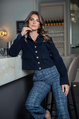 Elvira Casuals Jacket Nien E4 25-048 Jackets 100 Navy