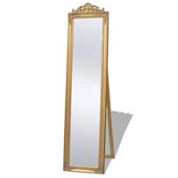 VidaXL Vrijstaande spiegel barok 160x40cm goud - thumbnail