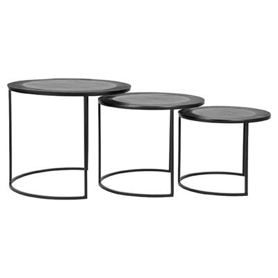 LABEL51 Salontafel 'Tres' Set van 3 stuks, kleur Zwart