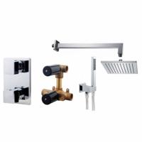 Wiesbaden one-pack inbouwthermostaatset vierk.type 108 - thumbnail