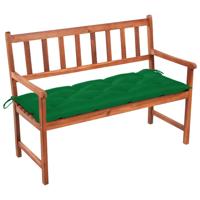 VidaXL Tuinbank met kussen 120 cm massief acaciahout - thumbnail