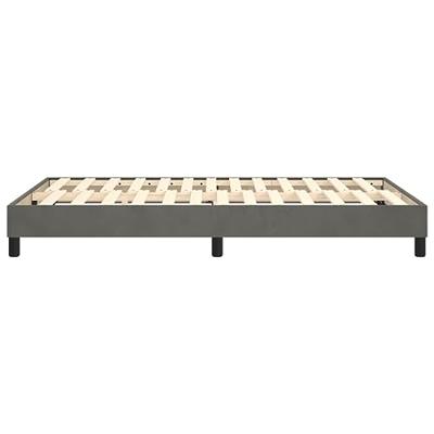Bedframe zonder matras 120x200 cm fluweel donkergrijs
