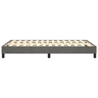 Boxspringframe fluweel donkergrijs 120x200 cm - thumbnail