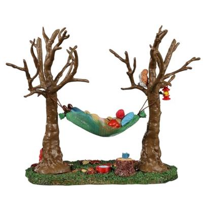 Lemax camping hammock buddy kerstdorp tafereel Vail Village 2022