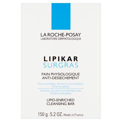 La Roche-Posay Lipikar Surgras Reinigend Wasstuk tegen Uitdroging 150gr La Roche-Posay Lipikar Surgras Reinigend Wasstuk tegen Uitdroging 150gr