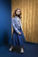 B.Nosy Meisjes rok midi - Stoere stippen en gesmokte boord - Tough stippen - thumbnail