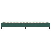 Bedframe zonder matras 100x220 cm fluweel donkergroen - thumbnail