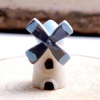 4 PC'S mini cartoon kleine windmolen Cottage decoratie ambachten (blauw) - thumbnail