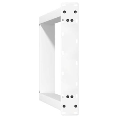 Console tafelpoten 2 st U-vormig 38x(72-73) cm staal wit - thumbnail
