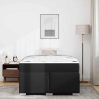 Bedframe Zwart 120 x 190 cm Kunstleer - thumbnail