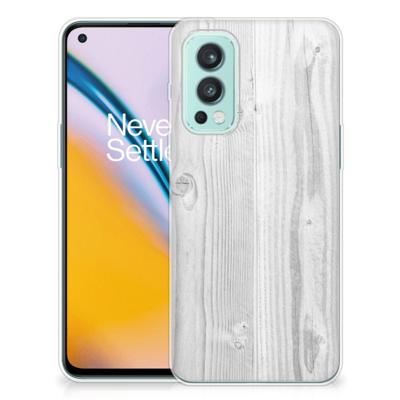 OnePlus Nord 2 5G | Bumper Hoesje | White Wood OnePlus Nord 2 5G | Bumper Hoesje | White Wood