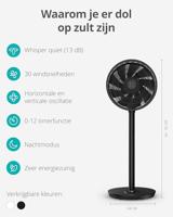Duux Whisper Flex 2 Smart Statiefventilator Zwart - thumbnail