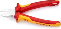 Knipex Zijsnijtang | 180 mm Lengte | Geïsoleerd | Meercomponenten-Omhullingen | VDE-Goedgekeurd | Geïntegreerde Bescherming - 70 06 180 T BK - thumbnail
