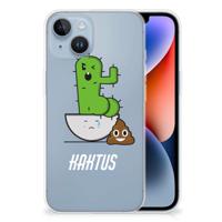 Apple iPhone 14 Telefoonhoesje met Naam Cactus Poo - thumbnail