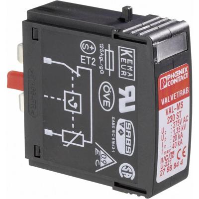 Phoenix Contact 2798844 VAL-MS 230 ST Insteekbare overspanningsafleider Overspanningsbeveiliging voor: Verdeelkast 20 kA 1 stuk(s) Phoenix Contact 2798844 VAL-MS 230 ST Insteekbare overspanningsafleider Overspanningsbeveiliging voor: Verdeelkast 20 kA 1 stuk(s)