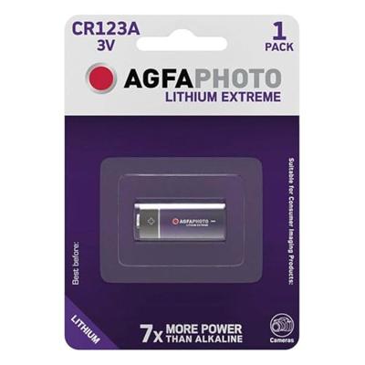 AgfaPhoto CR123 CR123A Fotobatterij Lithium 1300 mAh 3 V 1 stuk(s) AgfaPhoto CR123 CR123A Fotobatterij Lithium 1300 mAh 3 V 1 stuk(s)