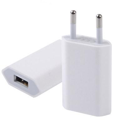 EU Plug 5V / 1A USB Laderadapter voor iPhone Galaxy Huawei Xiaomi LG HTC en andere Smart Phones oplaadbare Devices(White)