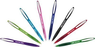 Pen Bic Atlantis Soft 12 Stuks Blauw 1 mm