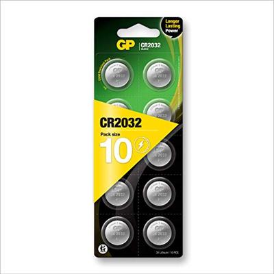 GP CR2032 lithium knoopcel 3 V (10 stuks) - thumbnail