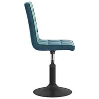 Eetkamerstoelen draaibaar 2 st fluweel blauw - thumbnail