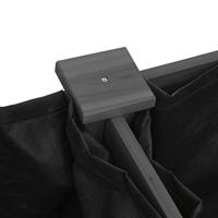 Plantenbak met voering 203x53x76 cm massief vurenhout grijs - thumbnail