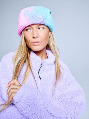 Poederbaas Muts Teddy Twist Hat Pink Blue Yellow