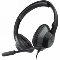 Creative HS-720 V2 USB-headset, microfoon met ruisonderdrukking voor pc, in-line bediening, microfoon, oproepen, volume voor videogesprekken, zwart - thumbnail