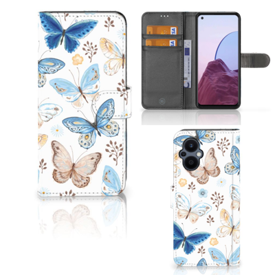 Telefoonhoesje | Met pasjeshouder | voor OPPO Reno 8 Lite | OnePlus Nord N20 Vlinder Telefoonhoesje | Met pasjeshouder | voor OPPO Reno 8 Lite | OnePlus Nord N20 Vlinder