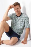 Geruite heren shortama Hajo - thumbnail