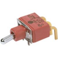 C & K Switches Tuimelschakelaar 20 V/AC, 20 V/DC 0.4 A 1x aan/uit/aan IP57 Moment/0/moment 1 stuk(s) Bulk - thumbnail