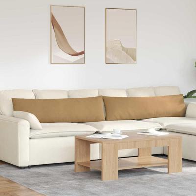 VidaXL Sofa kussens 2 stuks bruin 145 x 40 cm cordstof