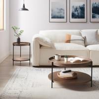 Artistiq Salontafel 'Sylver' set van 2, kleur walnoot - thumbnail