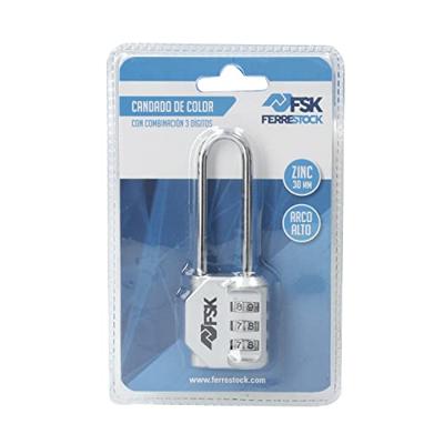 Combinatieslot Ferrestock Zilverkleurig 53 mm