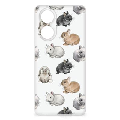 TPU Hoesje voor OPPO A58 4G Konijntjes