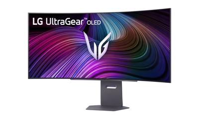 Gebogen gamingmonitor - LG - 45 inch - WQHD - 240 Hz - OLED-paneel - 0,03 ms - in hoogte verstelbaar - 45GX90SA-B.AEU