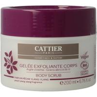 Cattier Body scrub perzik ylang ylang 200 Milliliter - thumbnail