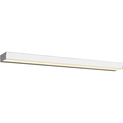 LED Wandlamp Up & Down 13W Warm Wit 3000K Rechthoek Mat Chroom