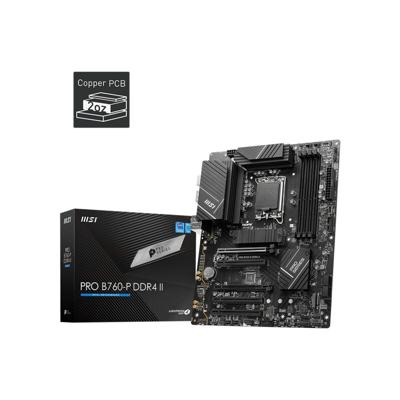 MSI PRO B760-P DDR4 II Moederbord Socket Intel LGA 1700 Vormfactor ATX Moederbord chipset Intel® B760
