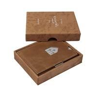 Exentri leren portemonnee cognac - thumbnail