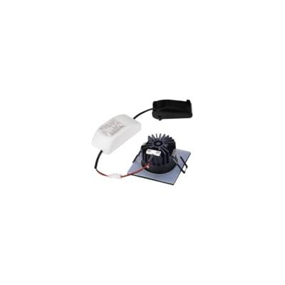 SLV Vierkante inbouwspotPatta 8cm - 7,3w - 1800-3000K zwart - 1002101